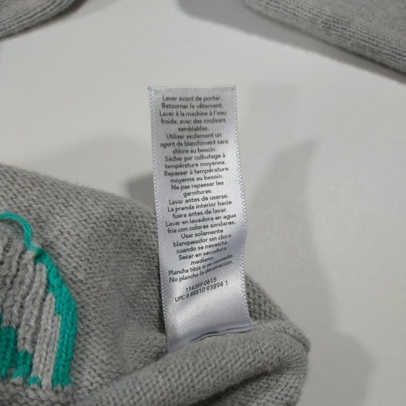 Girls Sweater Size 5 Gray Love Carters Long Sleeve - Picture 11 of 14